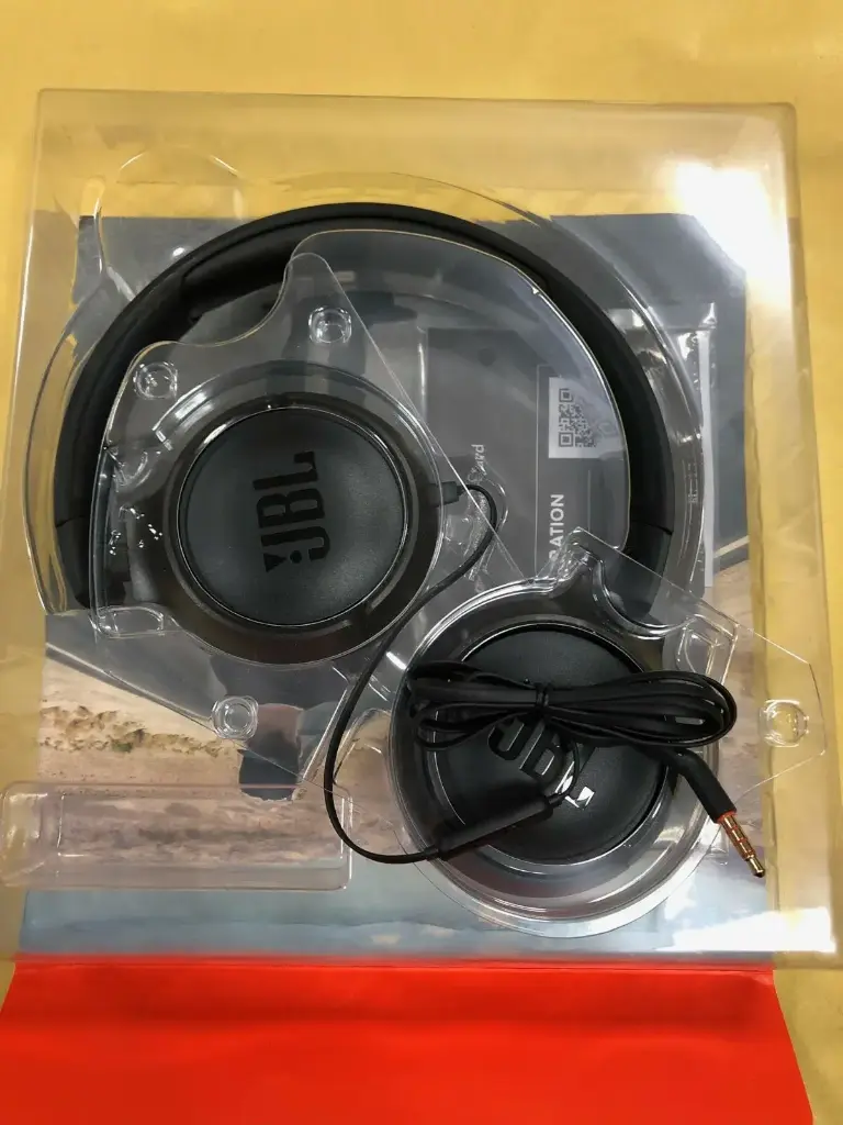 JBL Tune 500 On Ear Wired Headphones with Pure Bass Sound Black